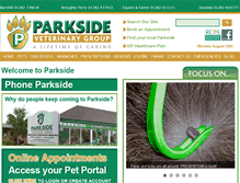 Tablet Screenshot of parksidevets.com